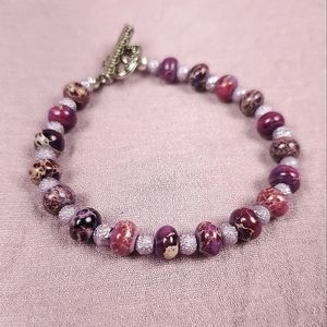 🦋 Purple Jasper Beaded Bracelet 🦋1/$14~2/$24~3/$30🦋